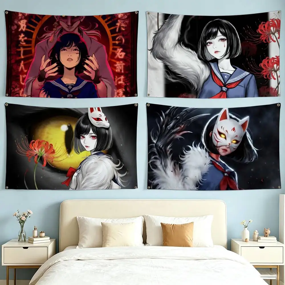 H-Hinako shimizu silent H-hill Flag Suitable For Party Club Outdoor Interior Wall Decoration Banner Fans Gift