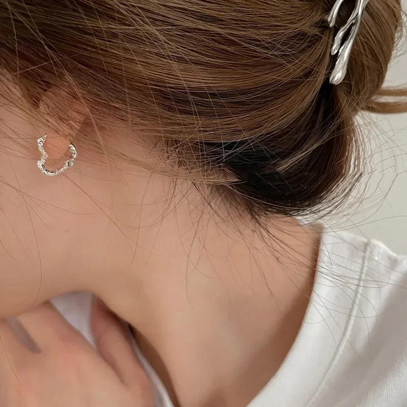 Novo design de coração de alta qualidade 925 brinco de prata esterlina para mulheres joias presente por atacado