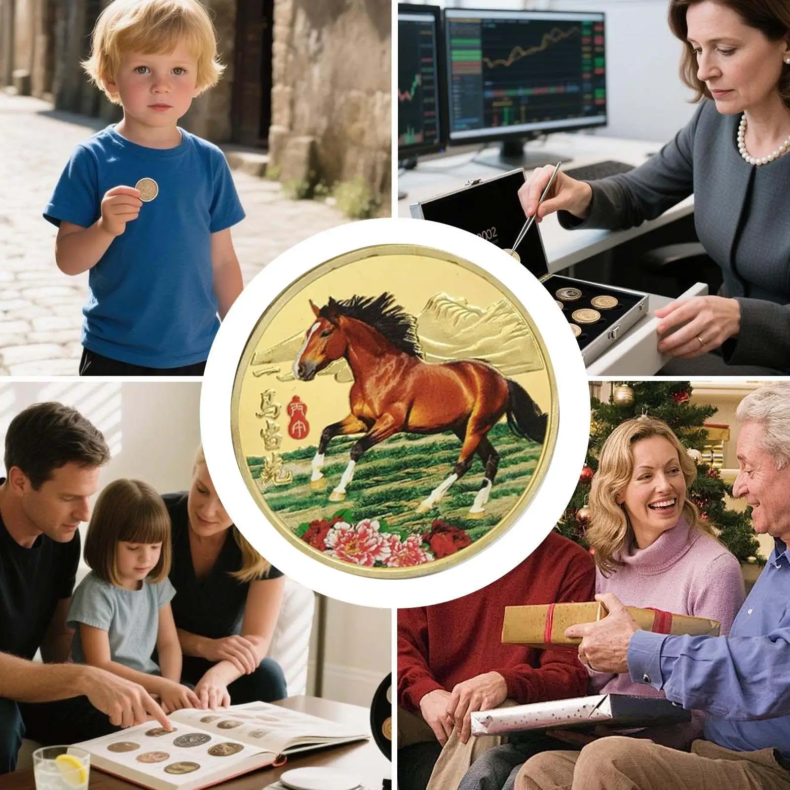 Year Of The Horse Coin Good Luck Collectible Coin 2026 Year Of The Horse Keepsake For Family Friends Chinese Culture Enthusiasts