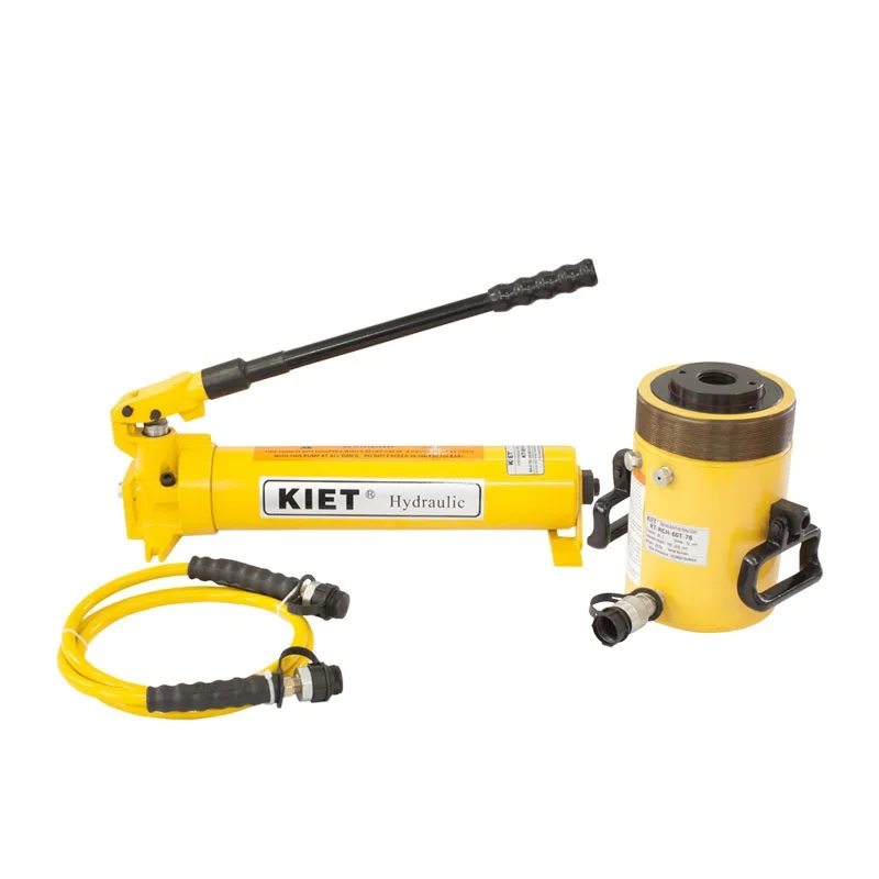 20 30 60 100 ton Center hole hydraulic jack hollow ram hydraulic plunger cylinder