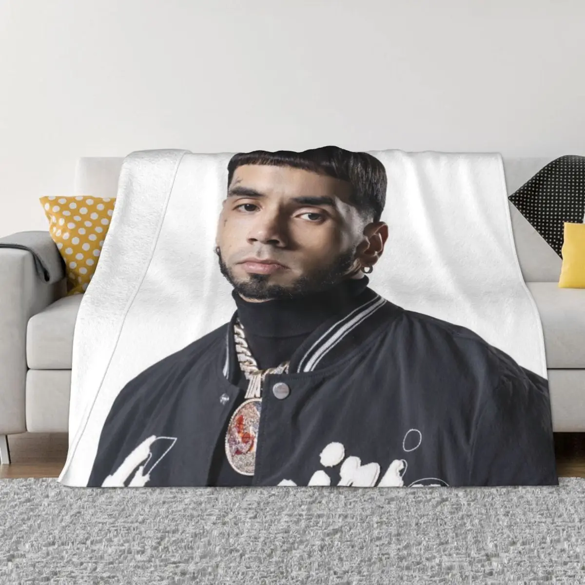 

Anuel AA Rapper 000079 Одеяла для спальни, одеяло для кровати, зимние одеяла, тонкое ватное одеяло, пледы