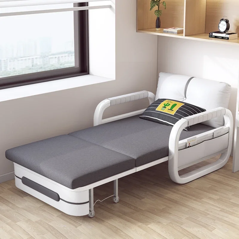 Sofa Bed 2022 New Single Collapsible Push-Pull Dual-Purpose Multi-Function Bed Small Apartment Balcony