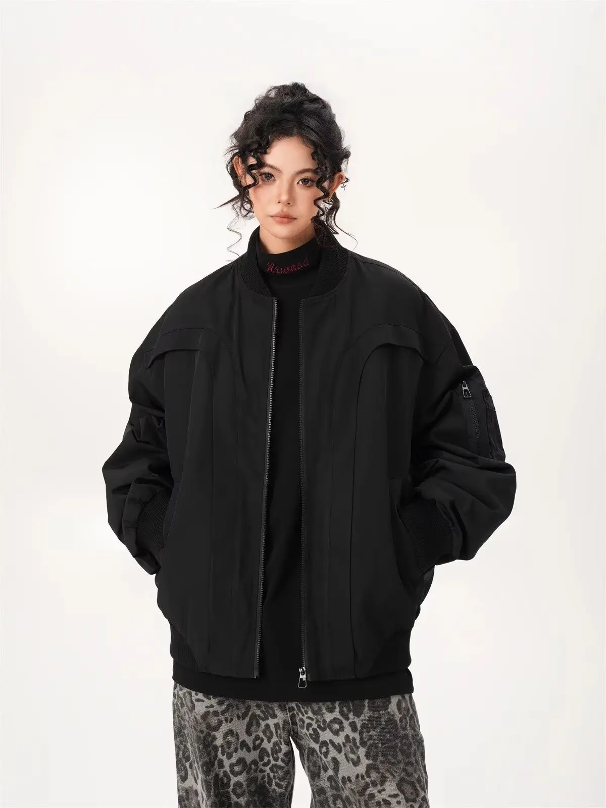 

Куртки-бомберы Женская куртка в американском стиле Демисезонная вельветовая лоскутная городская уличная одежда Y2K Ulzzang Модная для отдыха