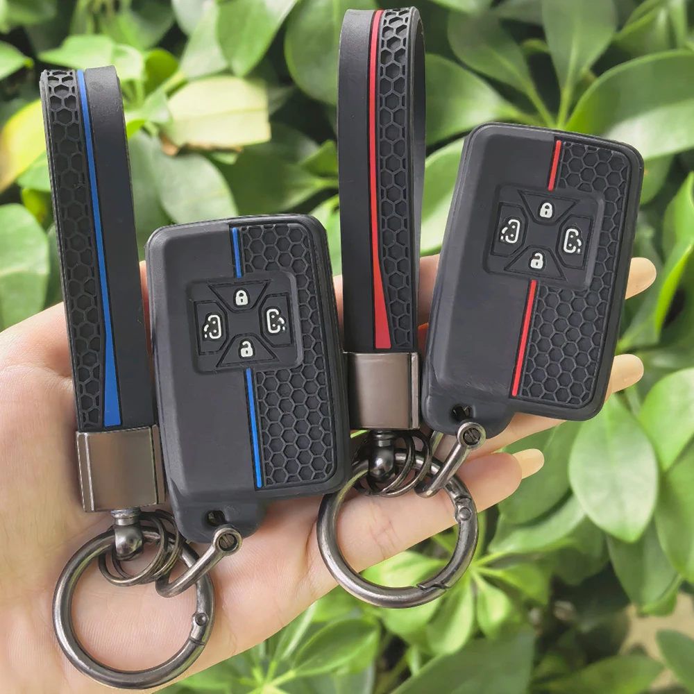 4 Buttons Car Key Cover Case for Toyota Noah Tarago Mark X Yaris Estima RAV4 Voxy Corolla Auto Shell Fob Holder Protector