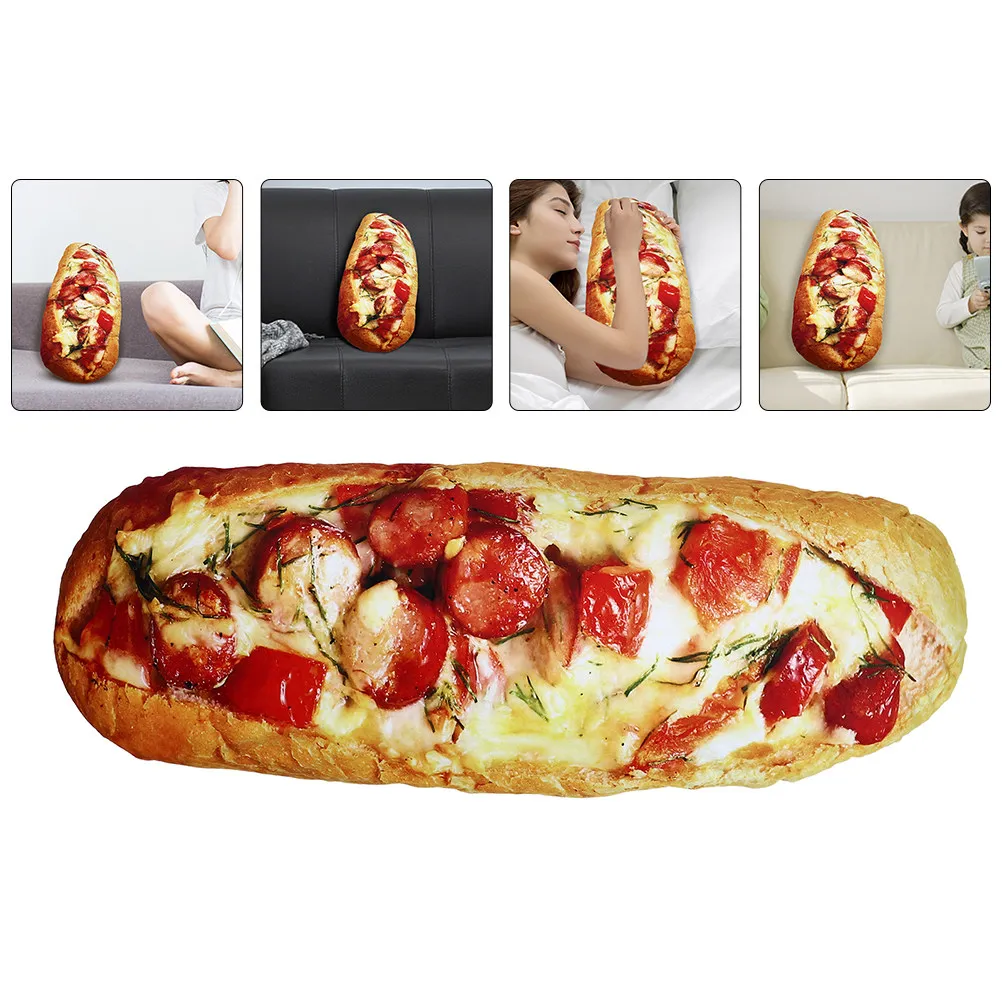 

1 шт. Имитационная подушка-хлеб из длинноволокнистого хлопка, мягкая, эластичная, для дивана, автомобильного сиденья, декоративная, подушка для сна, поясничная подушка-хлеб