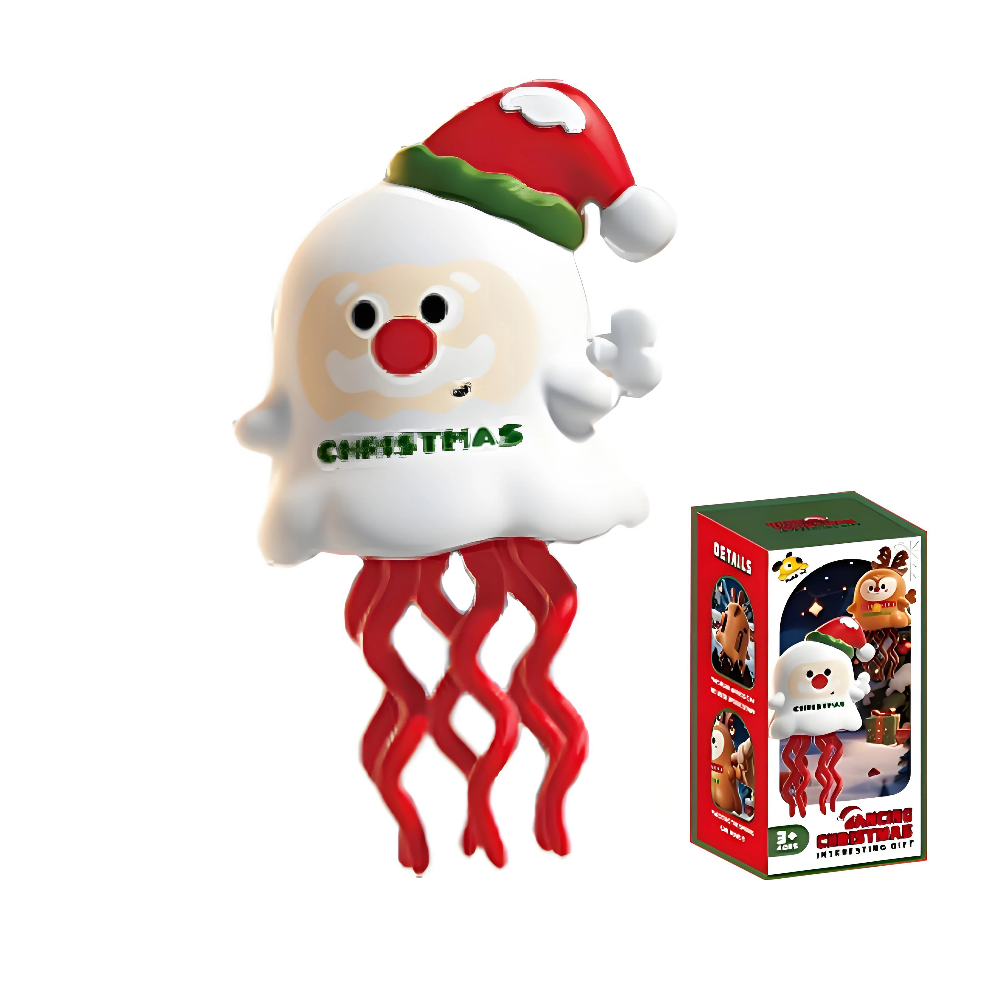 Cerf dansant et danse du père noël pour enfants, jouets pour animaux de compagnie, jouets de danse interactifs de dessin animé, cadeaux d'halloween et de noël, fantômes dansants