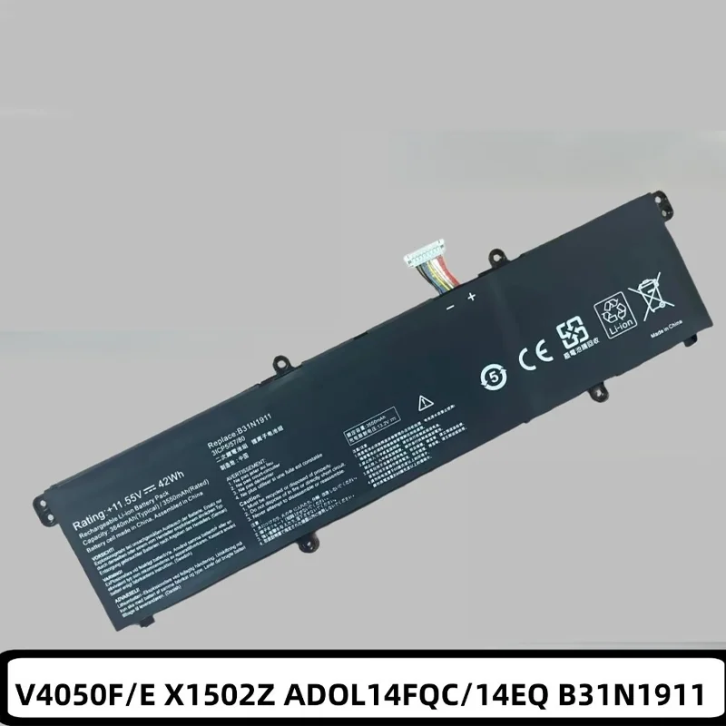 Replacement Battery for Asus VivoBook Flip 14 B31N1911 Battery 42Wh 11.55V Compatible with X421 TM420 R413 K413FA - Laptop