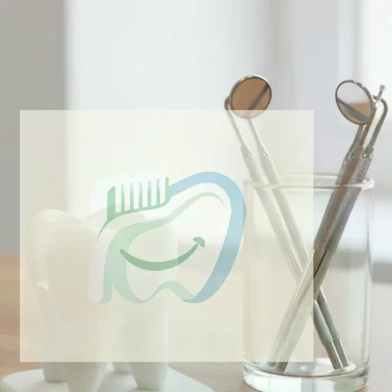 Cute Teeth Design Business Card Holder Anti-Scratch Storage Box for Dentist Clinic Reception Desk Display