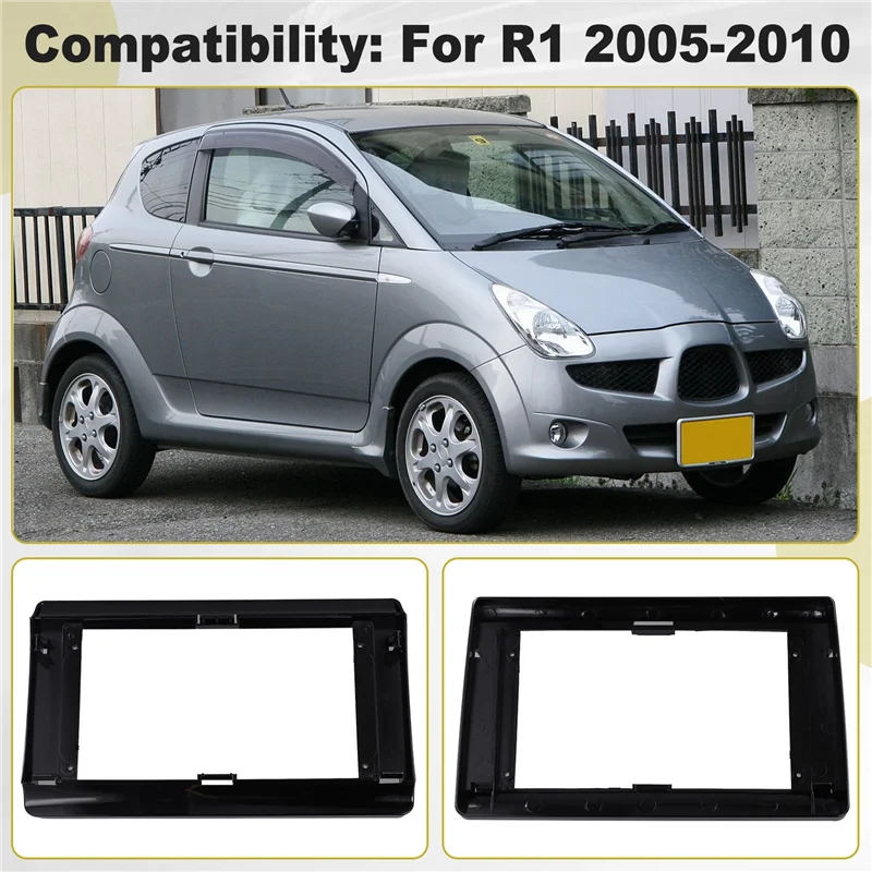 A80X-インストールキット Androidラジオ 2DIN ダッシュフィッティングパネル 10インチ カーフレーム ファシアアダプター スバル R1 2005-2010 右ハンドル車用