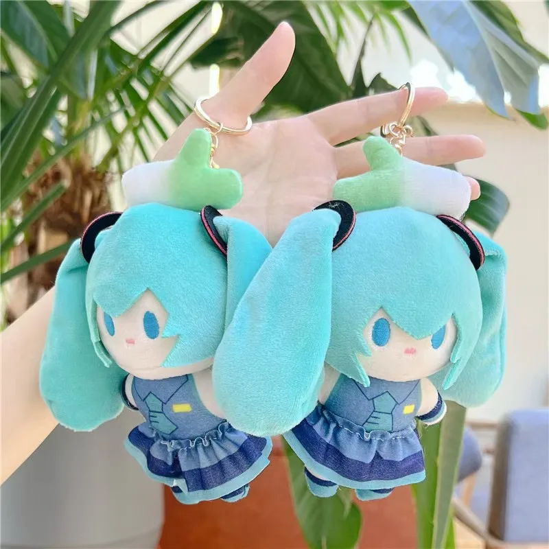 Cute Hatsune Miku Plush Keychain Kawaii Bag Pendant Soft Stuff Accessories For Birthday Gift