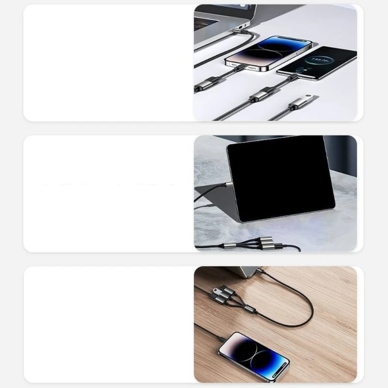 

3 в 1 USB-кабель-разветвитель USB-разветвитель питания 1 штекер на 3 гнезда USB-адаптер Прямая поставка