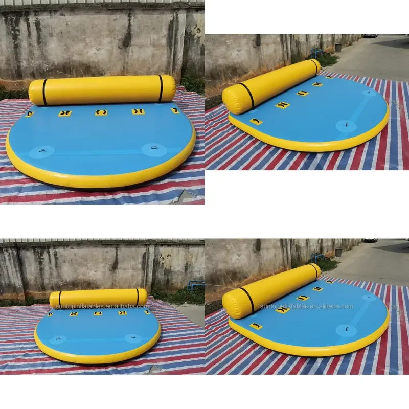 Most Durable DWF Inflatable Water Skiing Training Towable Tube Water Ski Board for Water Park with Custom Design