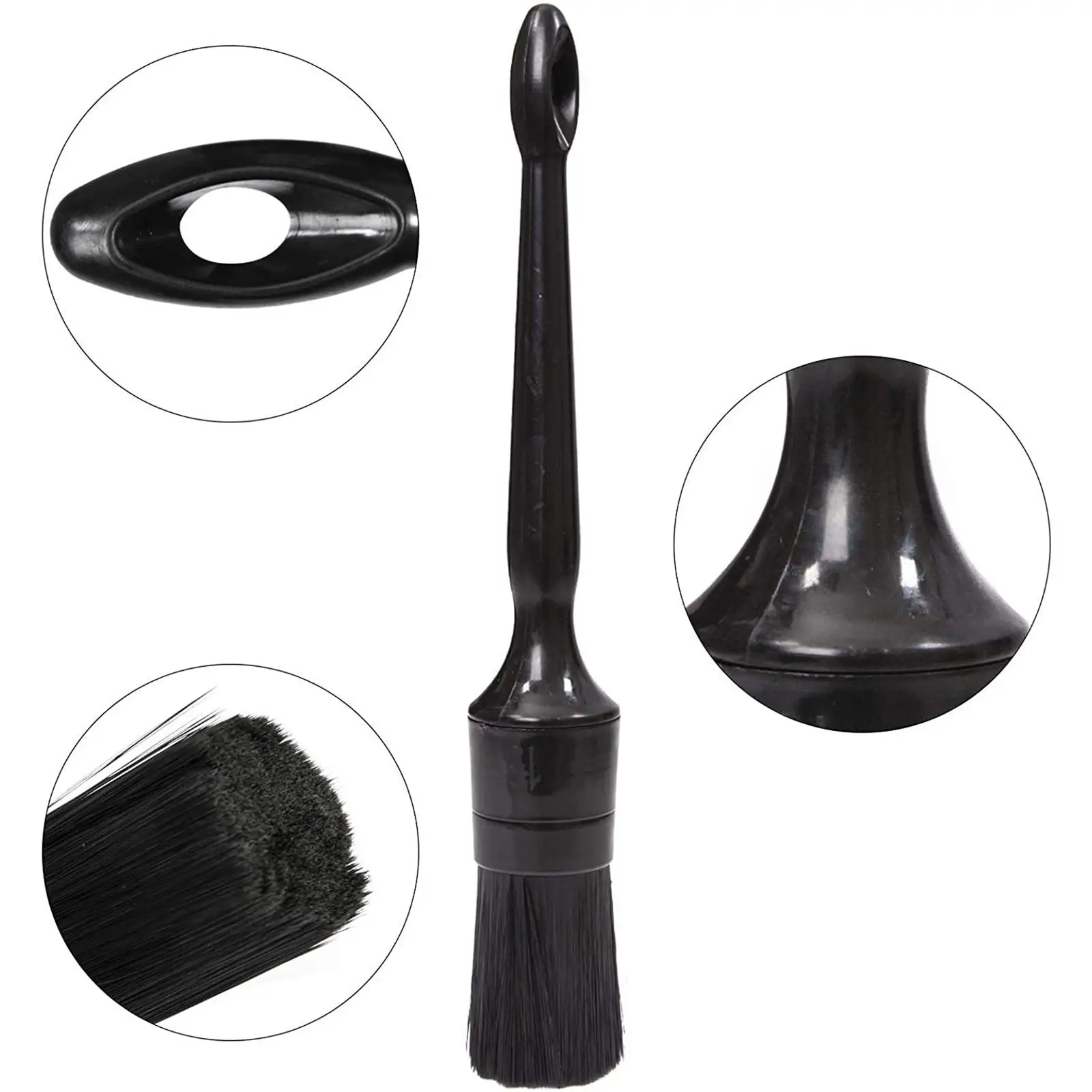 Interior Car Detailing Brush Set Complete Tool Kit for Dashboard Carpet Seat Wheel Care and Maintenance