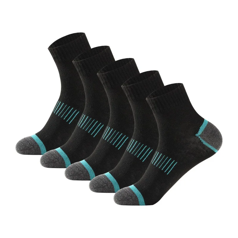 20 Paar Herren-Baumwollsocken-Set in großen Größen 38-45 – Lässige, atmungsaktive Sport- und Wintersocken in Schwarz – Bequeme, hochwertige gepolsterte Crew-Socken