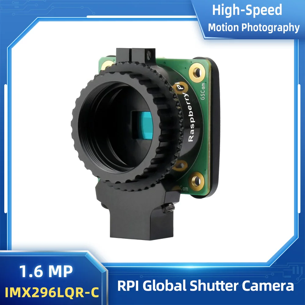 Raspberry Pi Original Global Shutter Camera Module Supports C/CS mount lenses 1.6MP High-speed Motion Photography