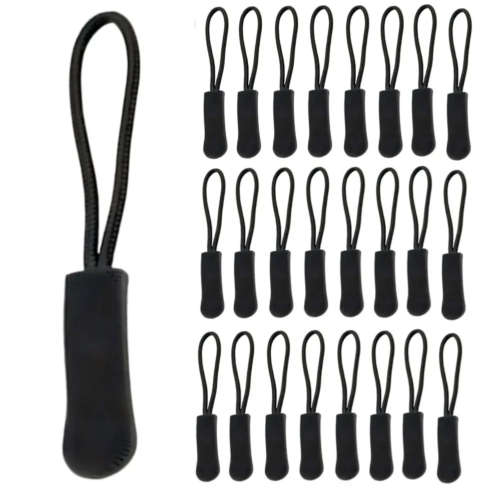 10/20/100pcs Zipper Replacement Pull Puller End Fit Rope Replacement Clip Broken Buckle Fixer Suitcase Backpack Zipper Cord Tab