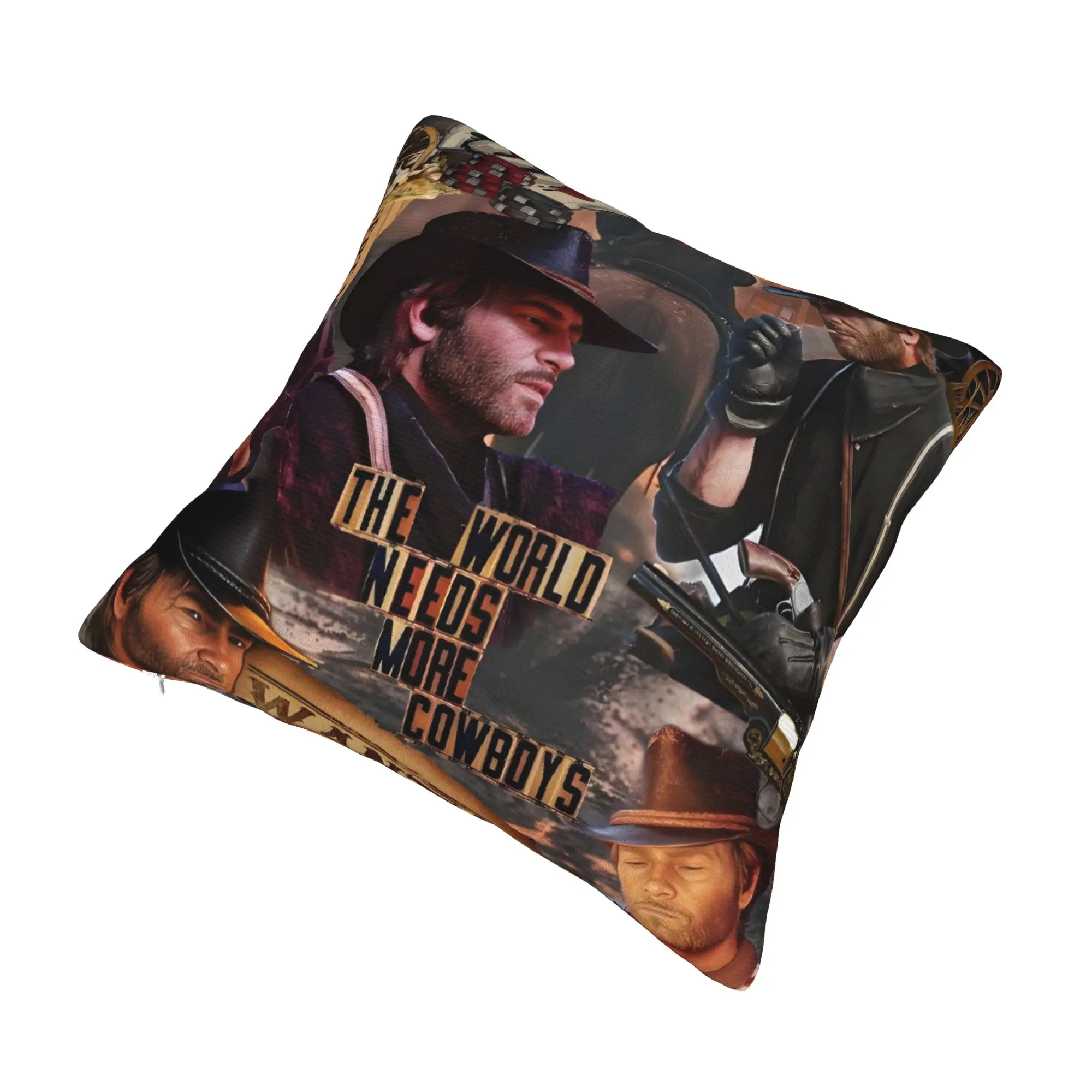 Nordic Style Arthur Morgan Cushion Covers 45x45cm Velvet Redemption  Pillow for Sofa Car Square Pillowcase Bedroom Decoration