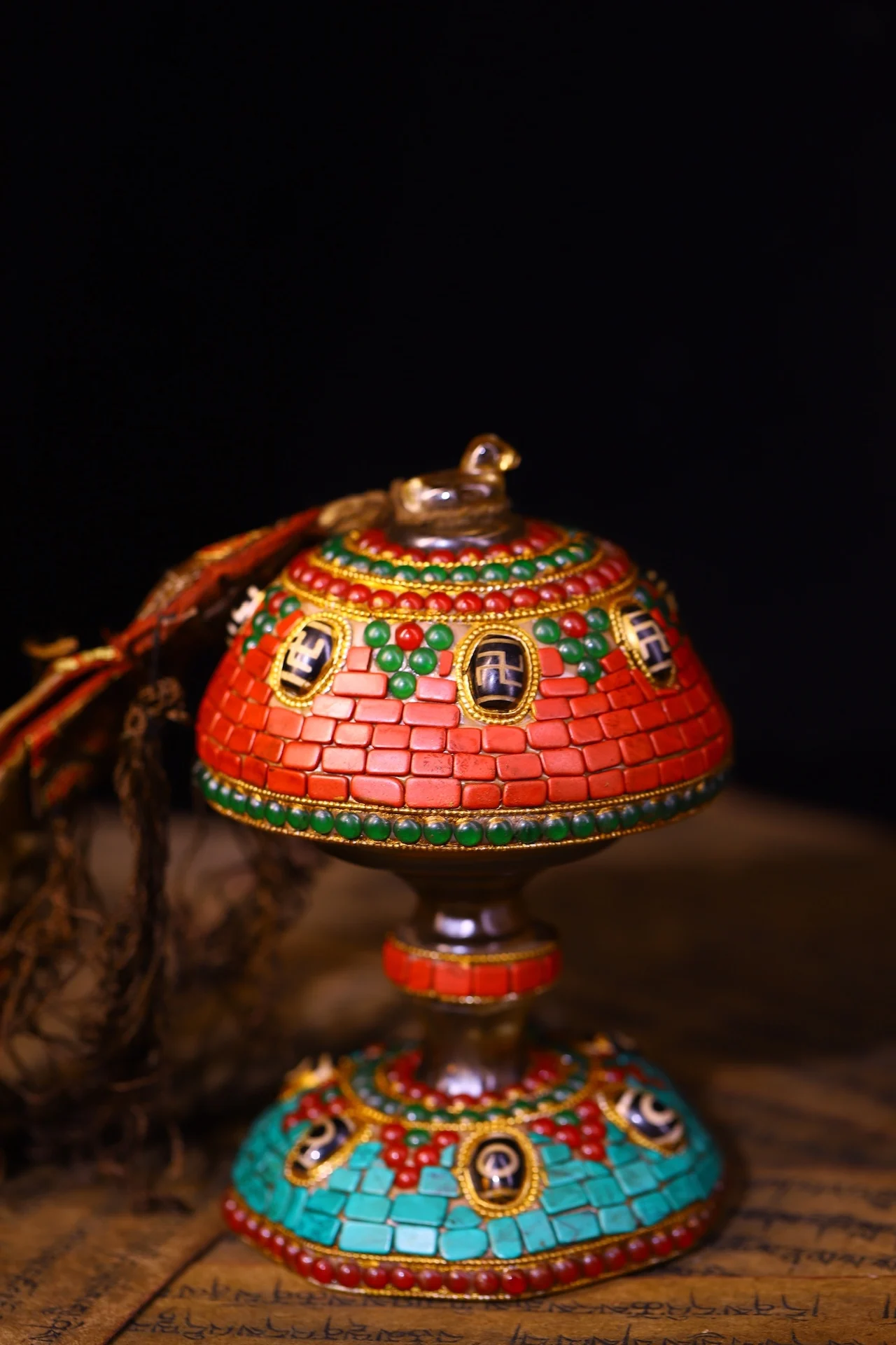 6"Tibetan Temple Co…