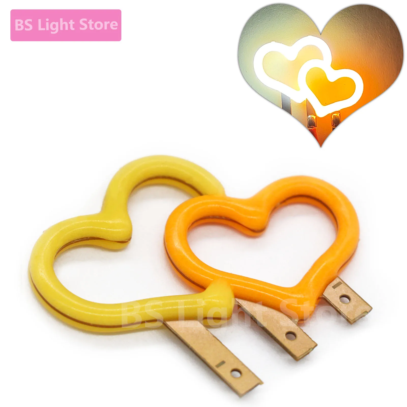 

NEW LED COB Edison Mini LED Filament 3V Double Love DIY Bulb Accessories Candle Diode Holiday Party Birthday Decorative creative