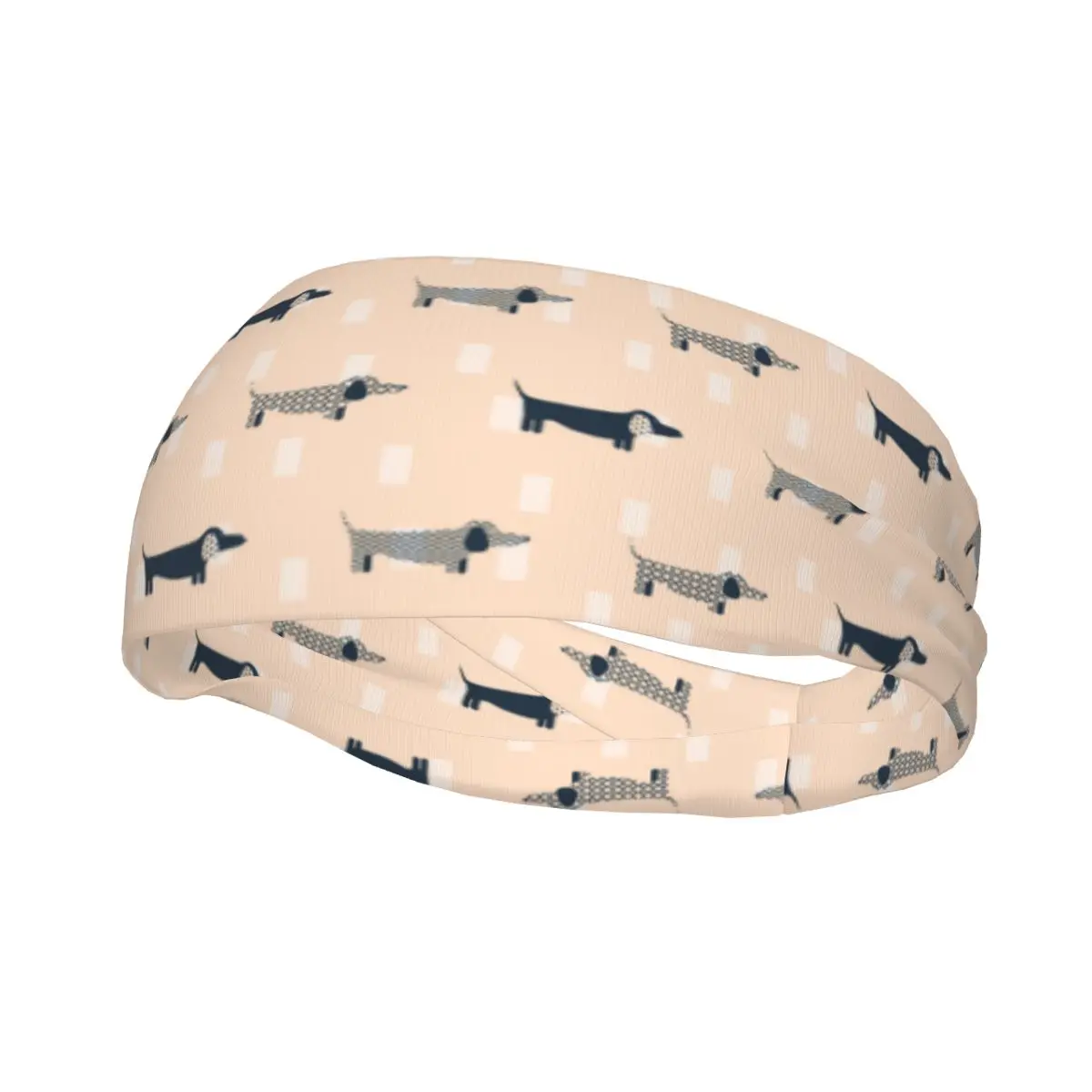 

Headband Dachshund Dog Scandinavian Pattern Headwrap Hairband for Tennis Gym Fitness Headwear Hair Accessories