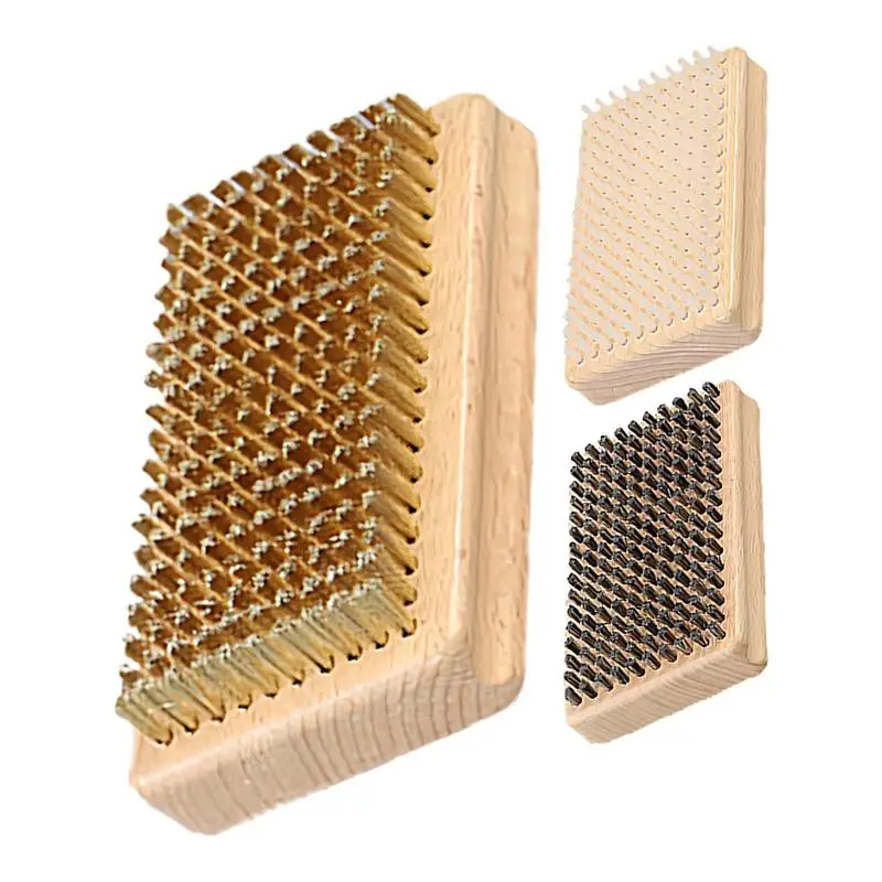 

Hand-Operated Snowboard Wax Brush Nylon / Horsehair / Brass Snowboard Wax Brush Tool Winter Snowboard Accessories For Women Men