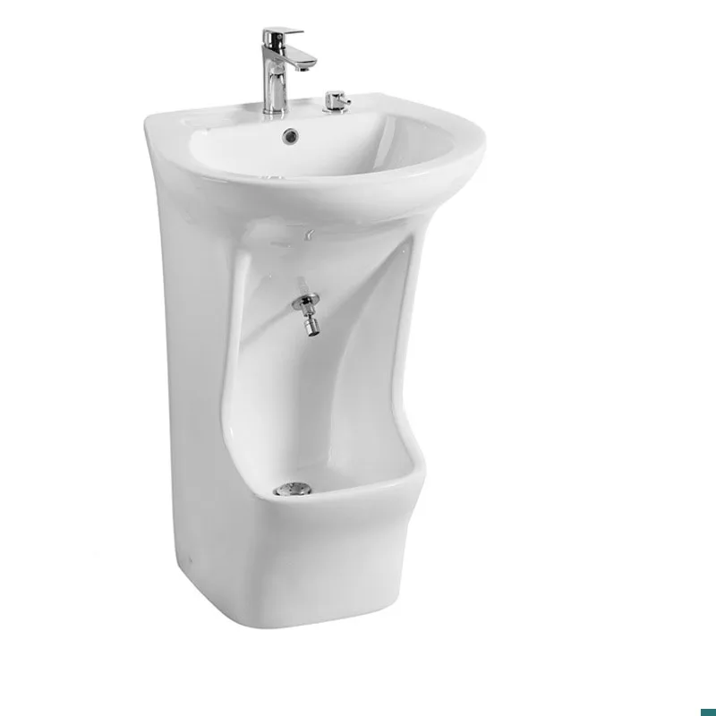 Ceramic floor-mounted sink with five legs, washbasin with ceramic independent base, sink