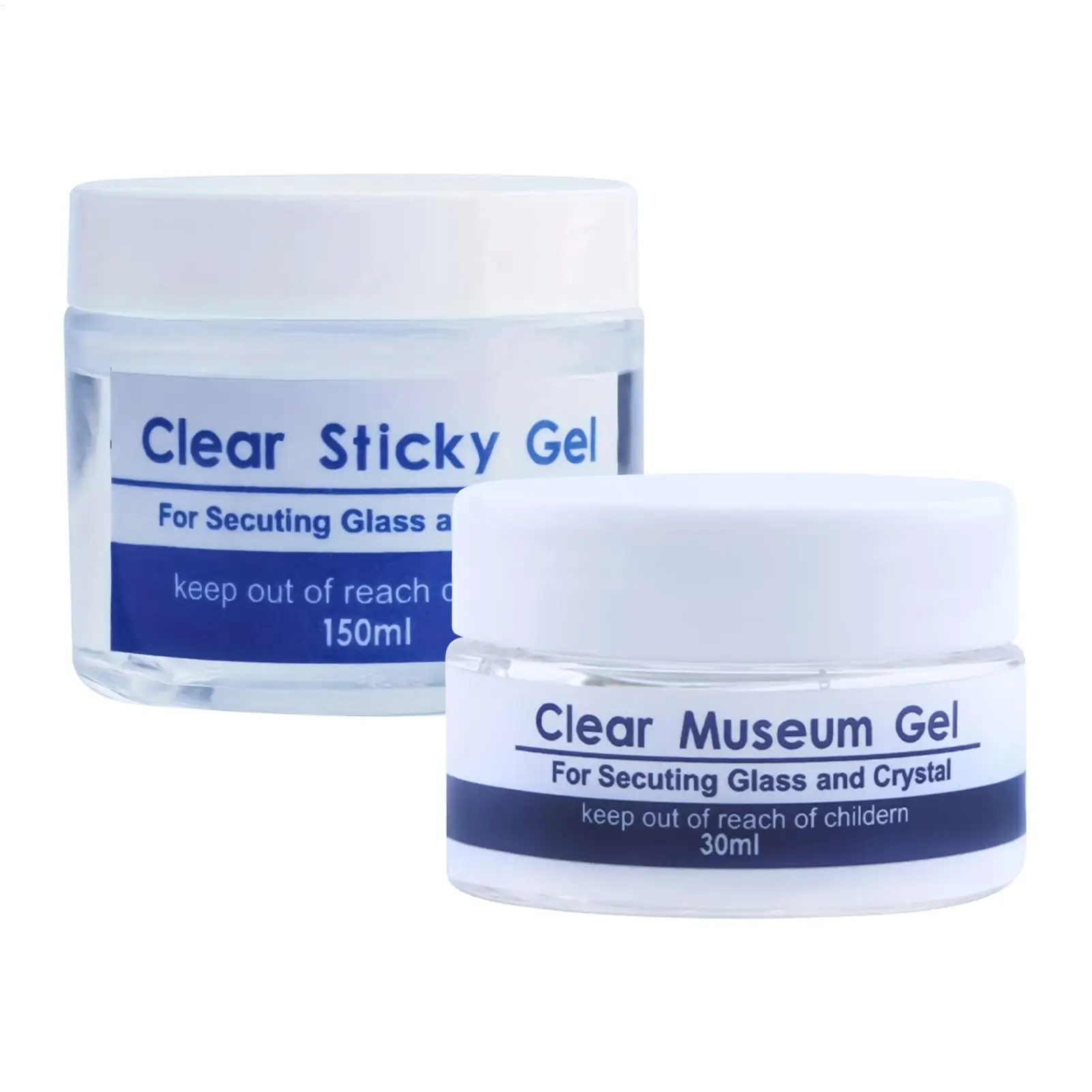 30ml/150ml Clear Museum Gel Putty, Reusable Removable No Residues Adhesive For Vibration Proof Glass Ceramic Collection Home