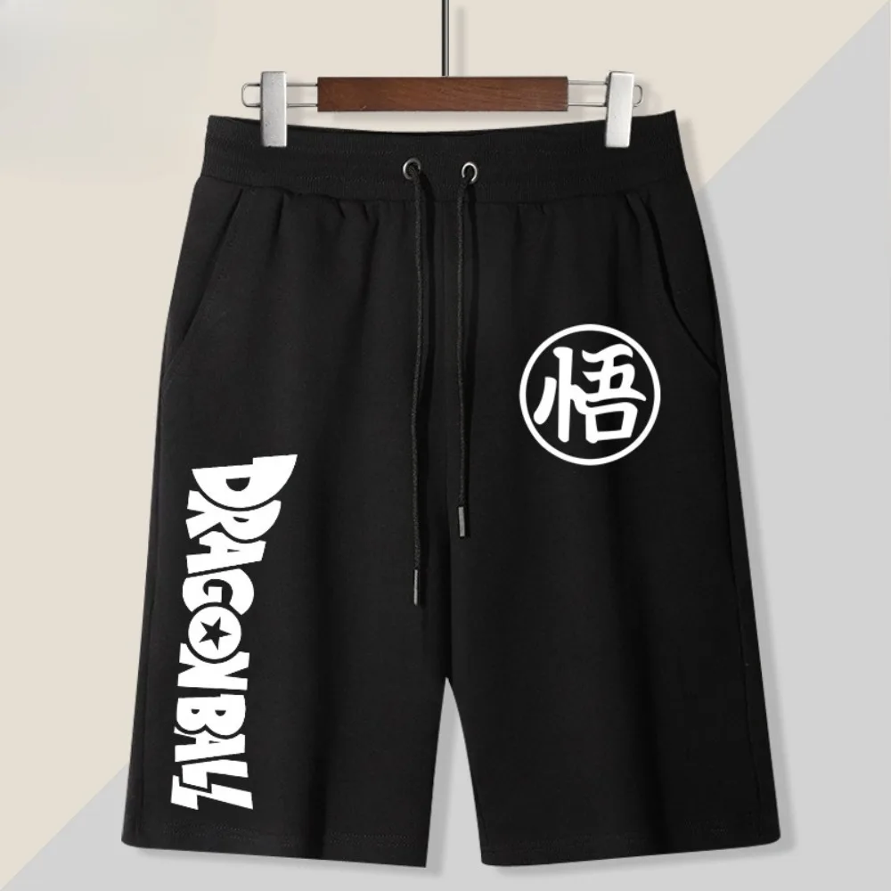 

New Men's Shorts Dragon Ball Printed Summer Women's Breathable Casual Cotton Five-point Pants Sports Quick-drying Beach Shorts