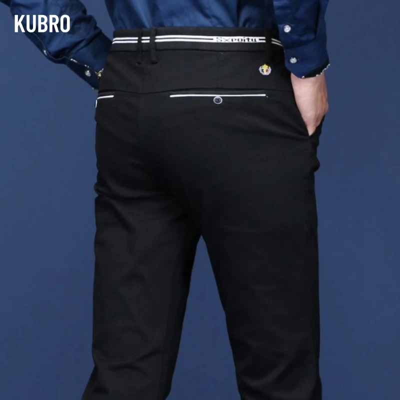 

Men's Autumn New Cotton Trousers Men's Korean Version Slim Work Suit Pants Business Casual Trousers Gentlemen Exercise