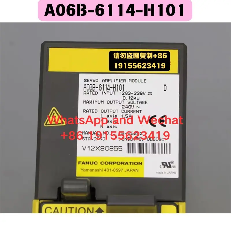 Used OEM disassembled parts A06B-6114-H101 Driver Functional test OK Quick delivery