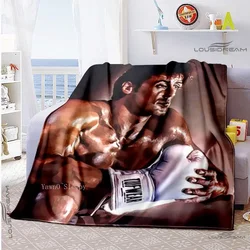 The Champion of Boxing 3D Printed Blanket Rock-y Character Blanket for Fans Bedding Bedspread Sofa Air Condition Warming Cover