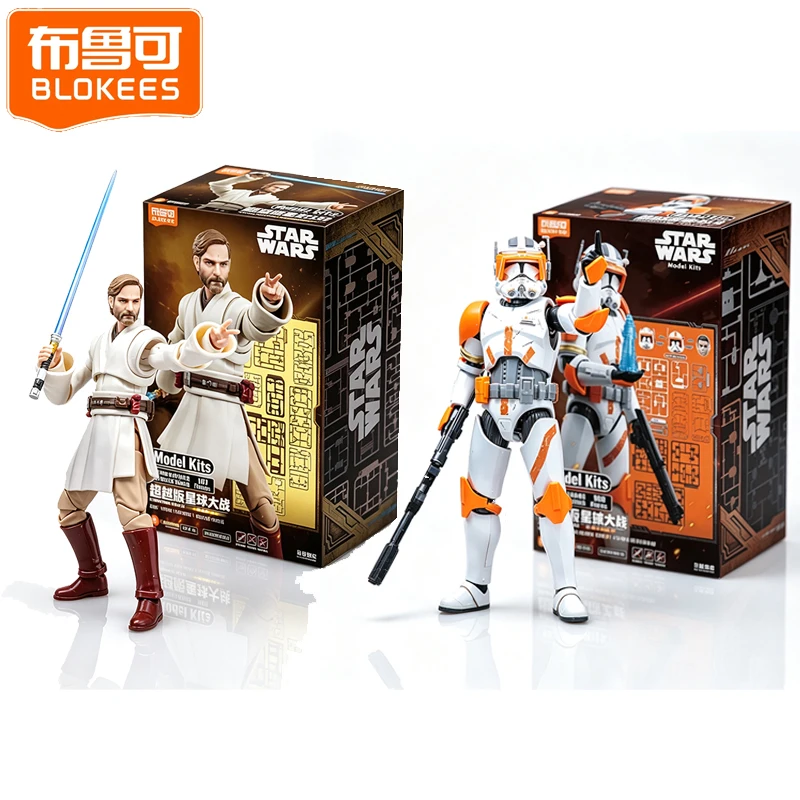 ブローケス-スター・ウォーズ-アクションフィギュア-オビ＝ワン・ケノービ、クローン・コマンダー・コーディ-コレクションモデル-おもちゃ-大人のファンへのギフト