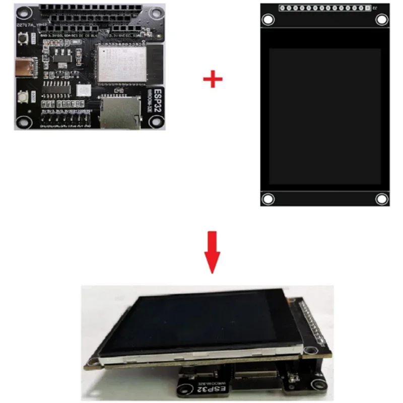 2.8 Inch IPS Touch Screen ESP32 Display 2.8" 320x240 ILI9341 Capacitive Touch SPI TFT LCD Module for Arduino/Mega2560/C51/ESP32