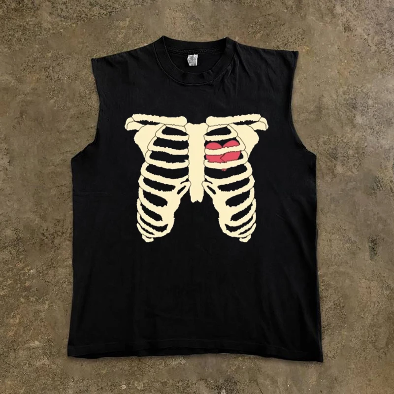 Men's Sleeveless Vest Bottoming Shirt Pure Color No-Buckle Design Summer Fashion Casual round Neck Daily Wear Upward Hero