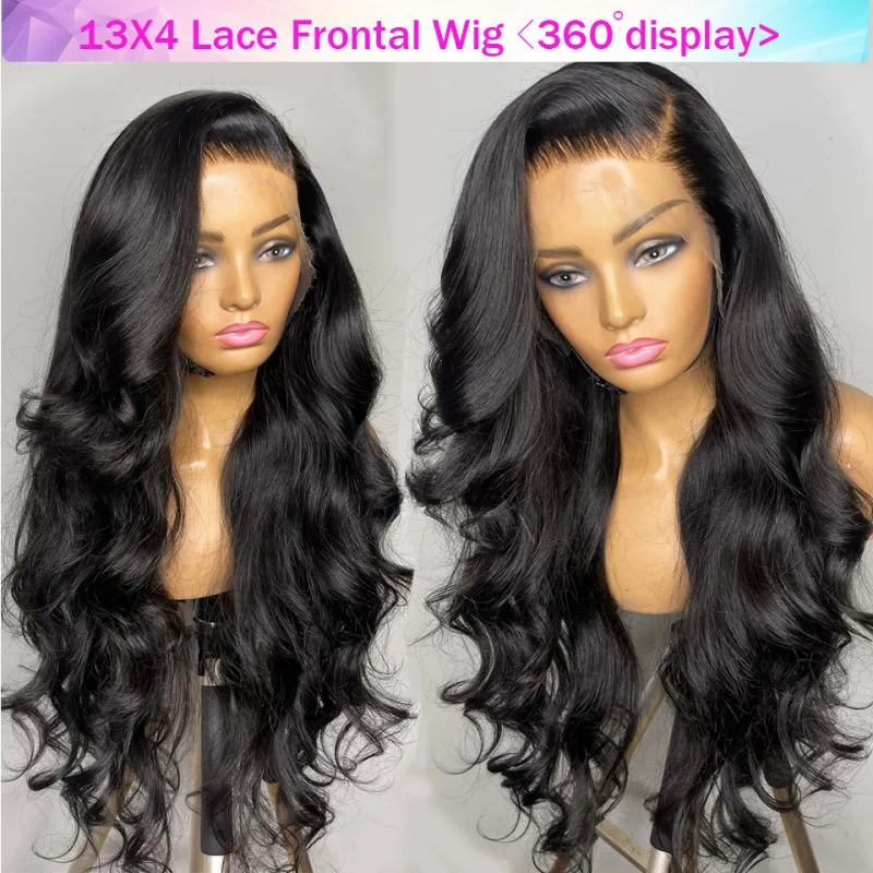 Front lace large wavy for women, new European and American style, middle-parted long curly synthetic hair wig