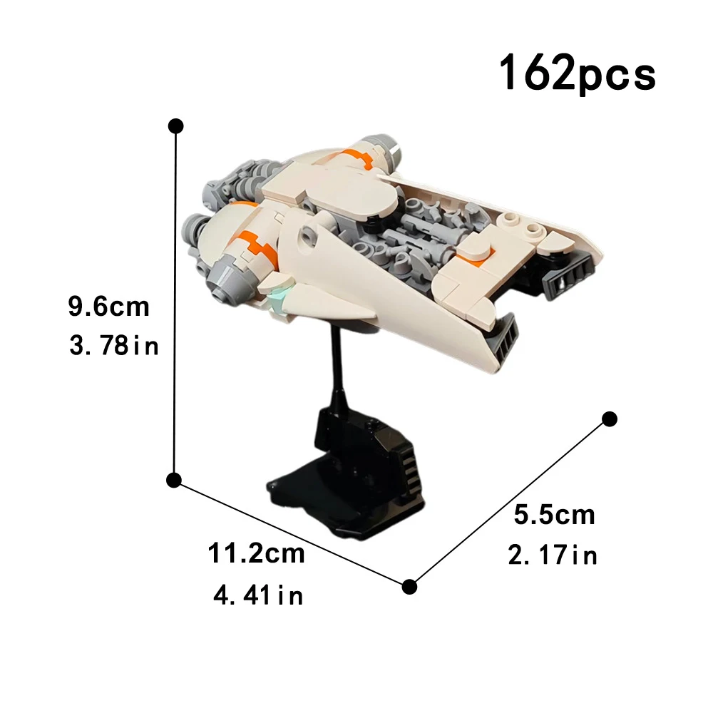 Moc nave espacial galáctico 162 pçs blocos de construção brinquedo haste presente do feriado crianças adultos construção criativa educacional diy conjunto