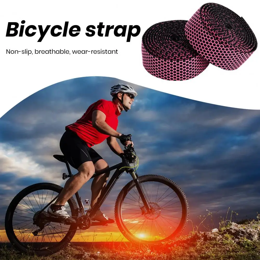 Road Bike Grip Wrap Honeycomb Bicycle Handlebar Tape Set for Mountain Bike Anti-slip Lightweight Eva Foam Wrap with Shock