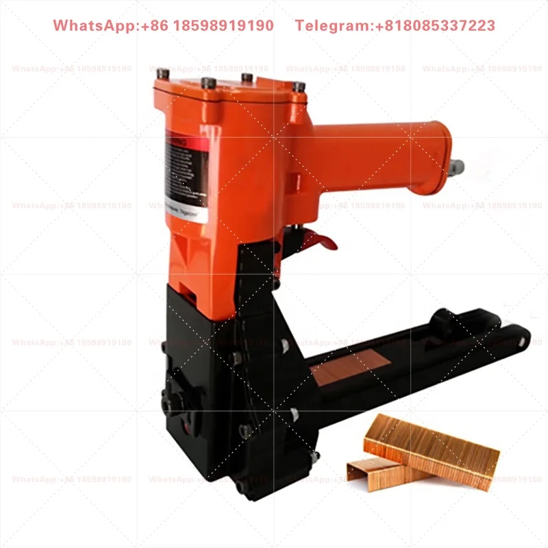 Pneumatic Carton Stapler Nail Gun Industrial Air Powered Carton Closing Nailer Machine For Packaging Box Sealing