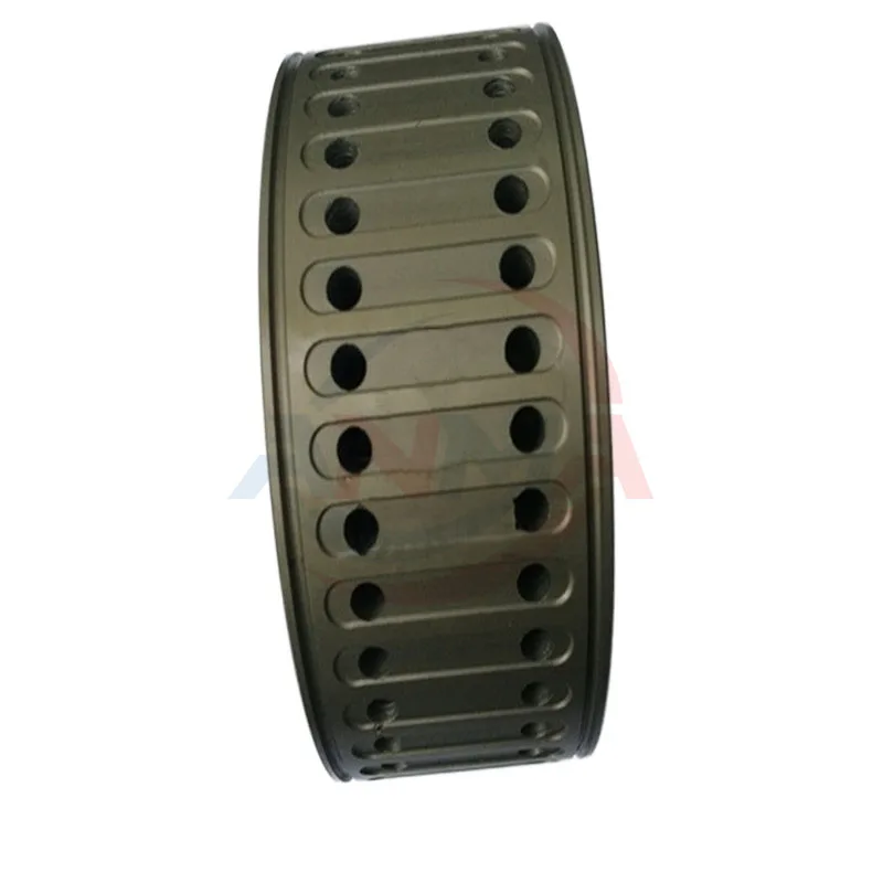 1 pieces 2 Rows Holes Suction Wheel Stahl Folding Machine124X53X18MM ZD.233-028-0100 Suction Wheel