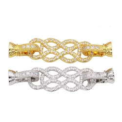 Juya Handmade Bowknot Decorations Connector Fastener Lock Clasps Accessories For DIY Needlework Beads Pearls Jewelry Making