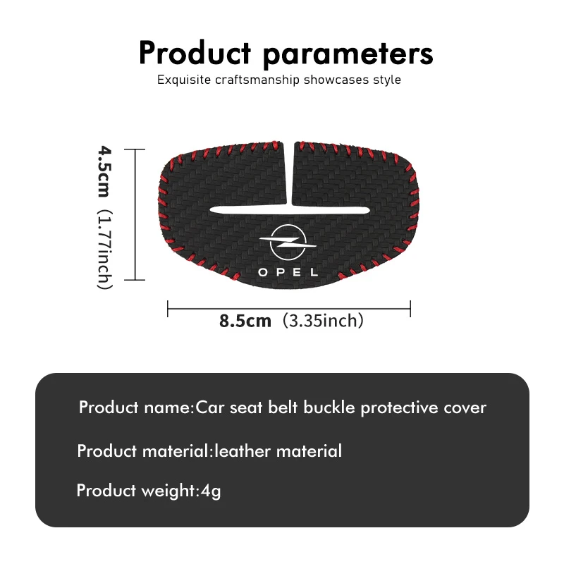 Car Styling Seatbelt Protector Clip Anti-Collision Anti-Scratch Cover Accessories For Opel OPC Astra J H G K Insignia Corsa D B - view 6
