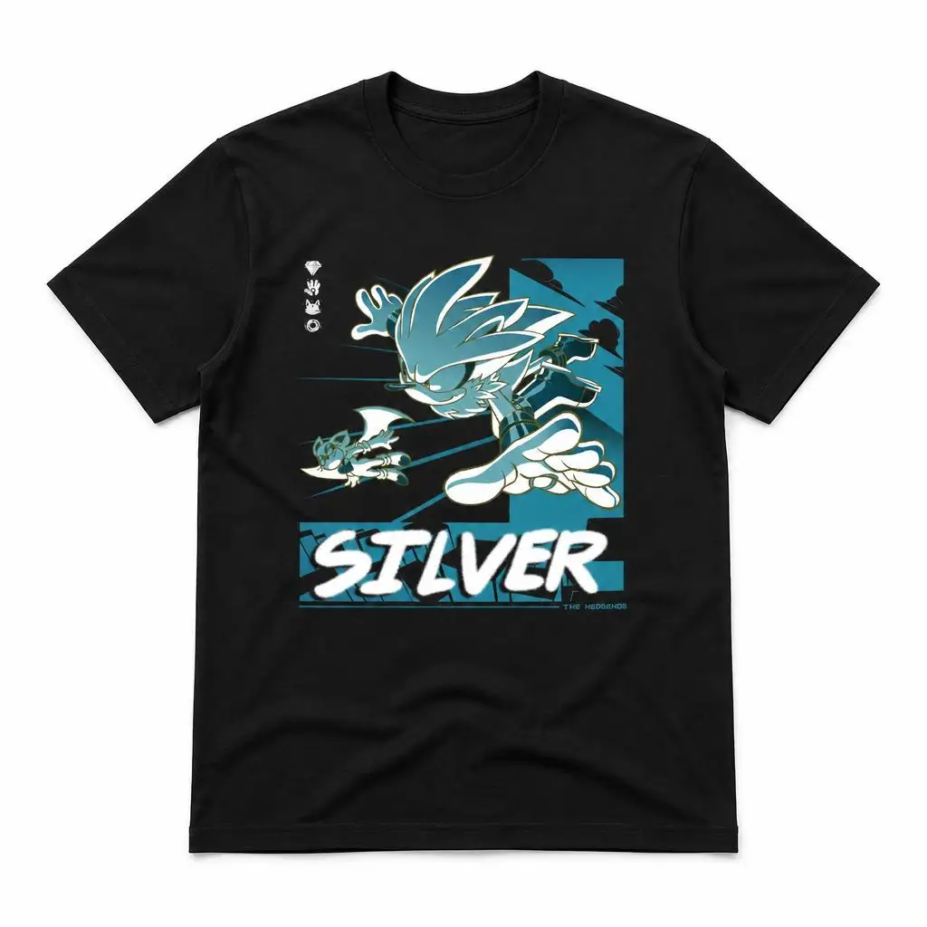Camiseta Retro Silver Sonices Rouge The Bat Men 100% Algodón, Ropa Divertida de Manga Corta, Camisetas de Regalo