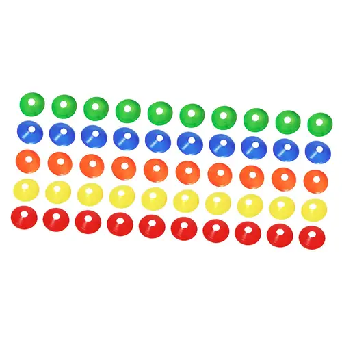 Imagen 2 del producto 50 unids/set conos de fútbol práctica Flexible agilidad entrenamiento de fútbol para jardín