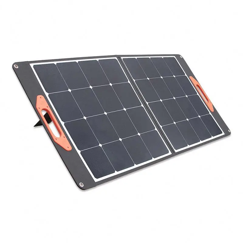 Sample Available Waterproof sunpower fabric portable foldable blanket 100w 120w 160w folding solar panel