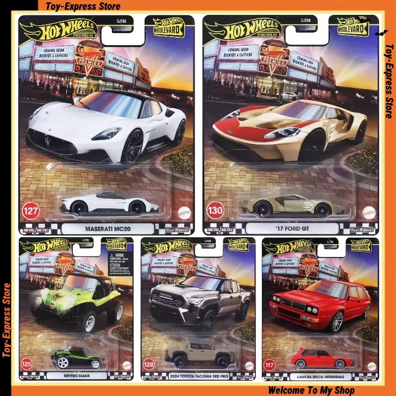 

Hot Wheels Premium Boulevard 2025 1/64 Hotwheels 2025 Модель автомобиля Meyers Manx Toyota Ford Lancia Maserati Легкосплавный автомобиль Детские игрушки