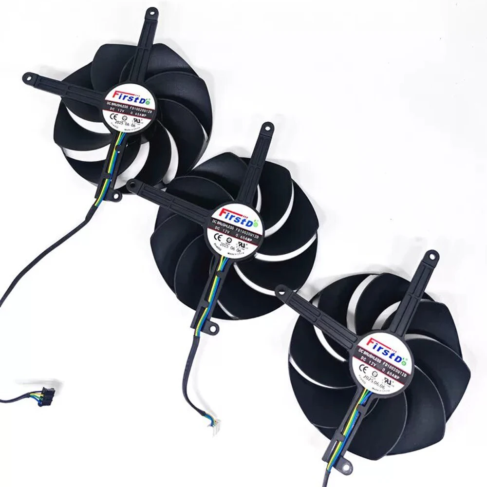 3pcs/lot FD10020U12D DC12V 0.65A 100mm For PNY RTX5090 TRIPLE Fan Graphics Card Cooling Fan