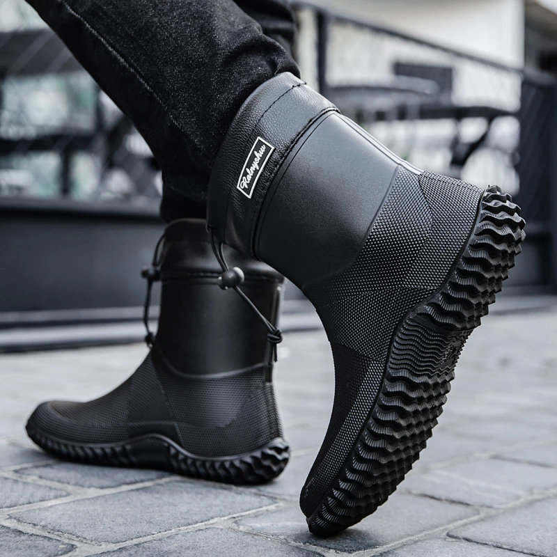 

Thiened Fce Winter Boots Men's Waterproof Outdoor oes Anti-slip Lightweight Rubber oes for Men And Women