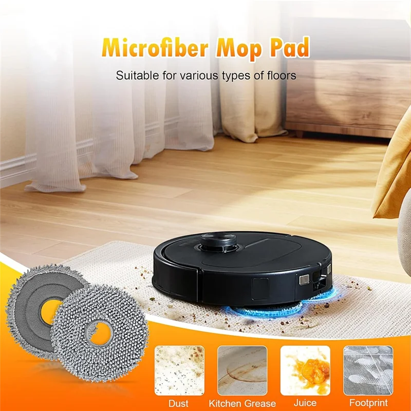 

B50C 22PCS For Roborock Qrevo S/Qrevo Pro/Qrevo Plus/Qrevo Maxv Robot Vacuum Attachment Dust Bag Main Side Brush Filter Mop