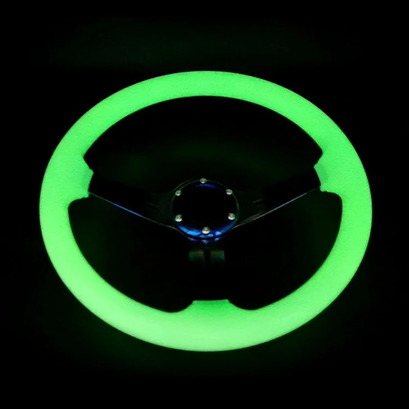 Sports Steering Wheel 345Mm Luminous Racing Steering Wheel Acrylic Ordinary Racing Wheel