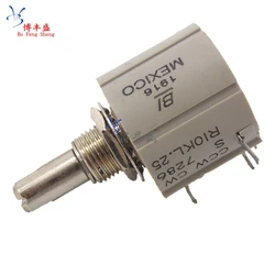 CCW CW S 7286 R1K 2K 5K 10K 2W Power Precision Multi turn Potentiometer 10 turns